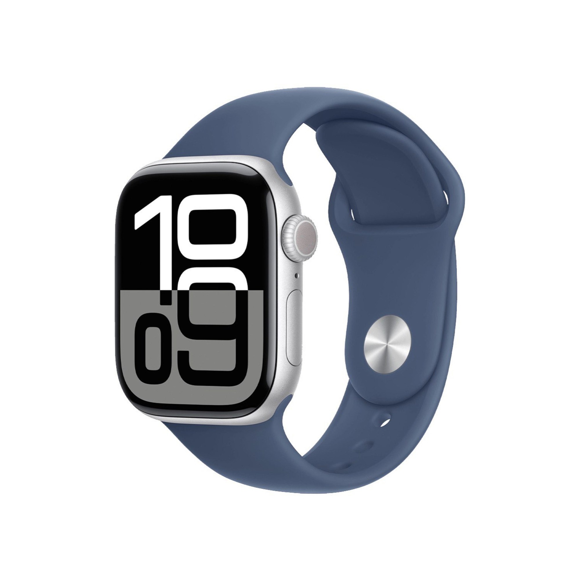 Apple Watch Series 10 GPS 42mm Silver Alu. Case w. Denim Sport Band - S/M (MWWA3) б/в